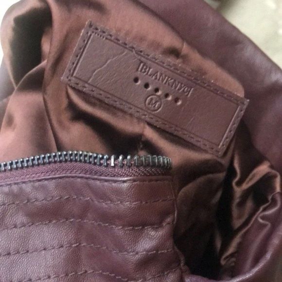 BLANK NYC Dark Wine Vegan Faux Leather Zipper - Picture 8 of 8